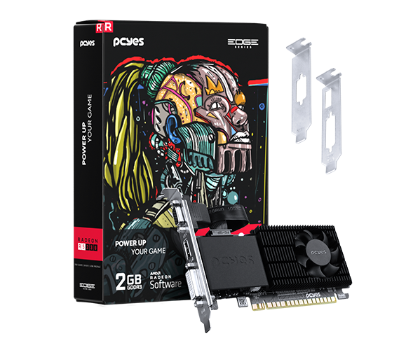 GPU AMD RADEON R5 220 2GB DDR3 64 BITS PROJETO EDGE LOW PROFILE