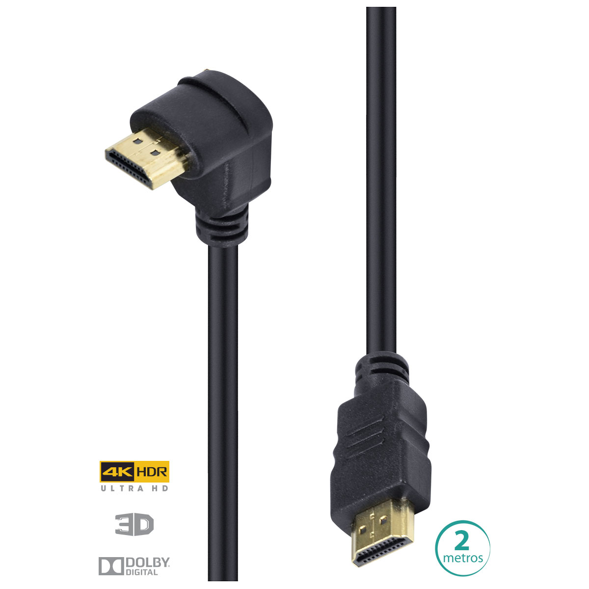 CABO USB A 2.0 MACHO P/ USB TIPO-C - PRETO - 1 METRO - PUACP-01