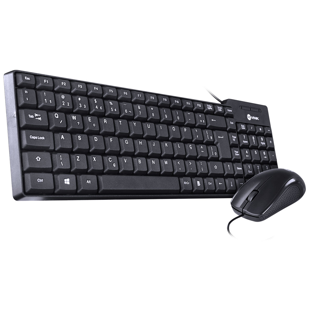 KIT TECLADO E MOUSE USB DYNAMIC - MOUSE 1000 DPI CABO 1.8 METROS