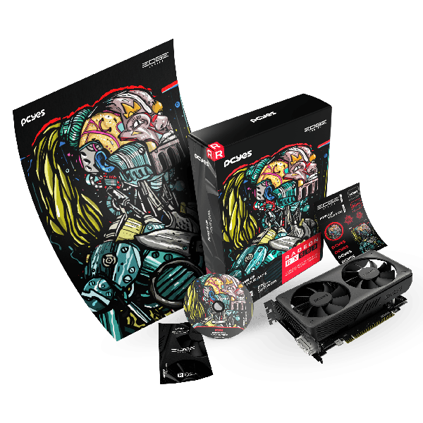 GPU RX 550 4GB GDDR5 128 BITS DUAL-FAN PROJETO EDGE PVEX5504GBDF