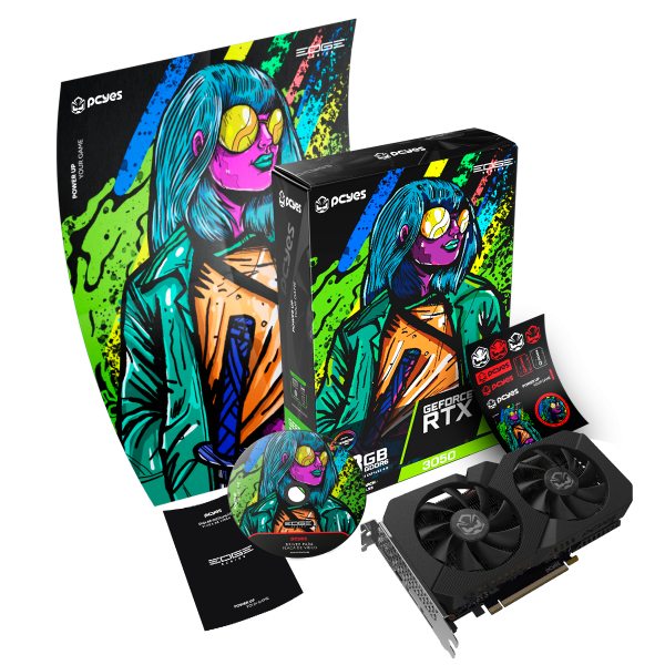 GPU NVIDIA GEFORCE RTX 3050 8GB GDDR6 128BIT PROJETO EDGE
