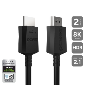 CABO HDMI ULTRA 2.1 8K 1080/ 144HZ - PRETO - 2 METROS - PHM8K-2