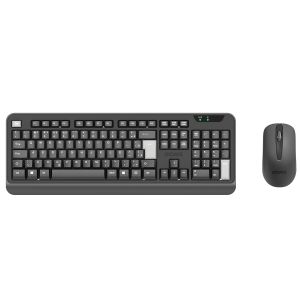 KIT TECLADO E MOUSE SEM FIO COMFORT ERGONÔMICO - WIRELESS 2.4GHZ - PCOCWAB