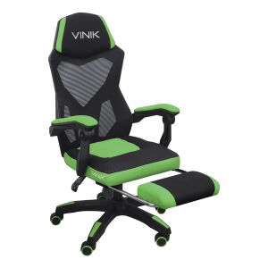 CADEIRA GAMER ROCKET PRETA COM VERDE - CGR10PVD