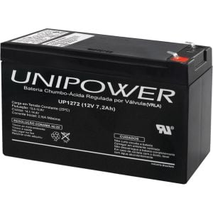 BATERIA SELADA UNIPOWER ESTACIONÁRIA VRLA 12V 7,2AH (UP1272)