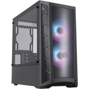 GABINETE COOLER MASTER MASTERBOX MB320L ARGB LATERAL VIDRO TEMPERADO 2 FANS ARGB FRONTAL ACRÍLICO - MCB-B320L-KGNN-S02