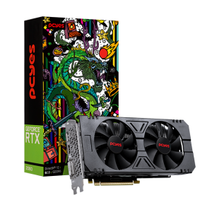 GPU RTX 2060 GDDR6 6GB 192 DUAL FAN - FULL SIZE-  GRAFFITI SERIES - PA2060RTX6GDF