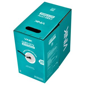 CABO MULTICAMERAS 4 PARES 24AWG CCA 300M PRETO