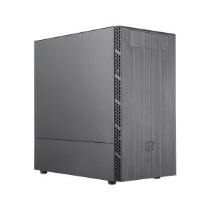 GABINETE MASTERBOX MB400L - MICRO-ATX -  PAINEL FRONTAL EM ACO ESCOVADO - PRETO - MCB-B400L-KN5N-S00