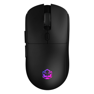 MOUSE GAMER SEM FIO PCYES BASARAN STEALTH BLACK VULCAN - 10000 DPI - RGB - 6 BOTÕES - PMGBRSTBV