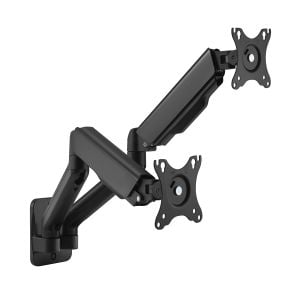SUPORTE DE PAREDE PARA 2 MONITORES ARTICULADO DE 17 A 32" ASSISTIDO POR MOLA - PLMSM05A