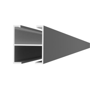 PERFIL H ROMAGNOLE (4 X 2.40M) LITE 4800MM (RS-327) ALUMINIO - 1