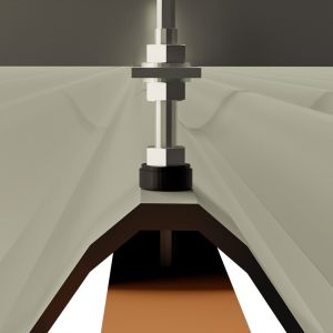 ESTRUTURA ROMAGNOLE 4P FIBROCIMENTO MADEIRA LITE 4800MM (RS-223) ( SEM PERFIL ) - 1