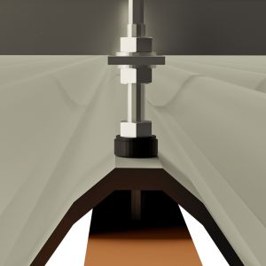 ESTRUTURA ROMAGNOLE 2P FIBROCIMENTO MADEIRA LITE 2400MM (RS-223) ( SEM PERFIL )