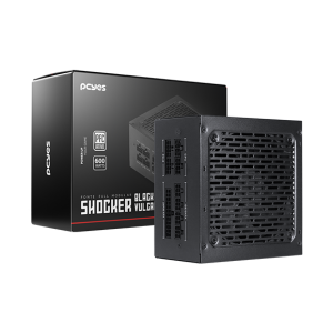 FONTE GAMER PCYES SHOCKER FULL MODULAR 600W 80 PLUS WHITE - BLACK VULCAN - FM600WBV