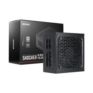 FONTE GAMER PCYES SHOCKER FULL MODULAR 600W 80 PLUS WHITE - BLACK VULCAN - FM600WBV
