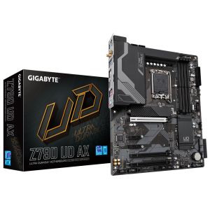 PLACA MÃE GIGABYTE INTEL Z790 UD AX MATX LGA 1700 M.2 NVME WI-FI 4XDDR5 MAX. 192GB 1X DP 1X HDMI 1X TYPE-C