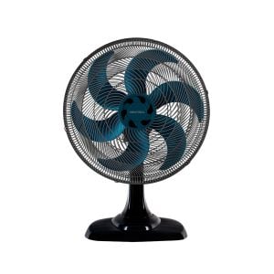 VENTILADOR OSC MESA TURBO 6 50CM 6 PÁS - 127V - PRETO/AZUL