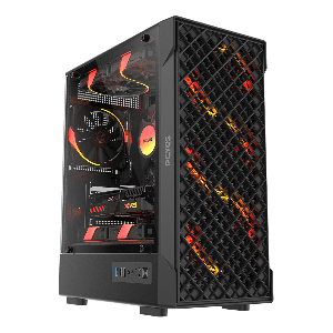 GABINETE GAMER PCYES VELYR BLACK VULCAN - GVLYBV
