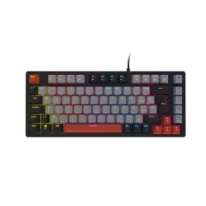 TECLADO MECANICO 75% PCYES KIRIN BLACK VULCAN - SWITCH RED - LED RAINBOW - PTKR75RD