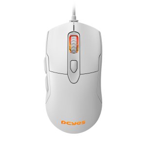 MOUSE GAMER PCYES MALUS WHITE GHOST - 12400 DPI - RGB - 6 BOTÕES - PMGMWG