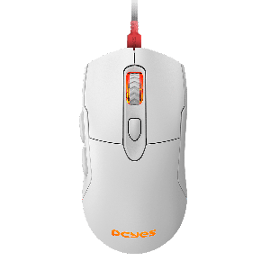 MOUSE GAMER PCYES MALUS WHITE GHOST - 12400 DPI - RGB - 6 BOTÕES - PMGMWG