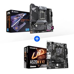 COMBO PROMOCIONAL GIGABYTE - PLACA MÃE B760M AORUS ELITE + A520M K V2