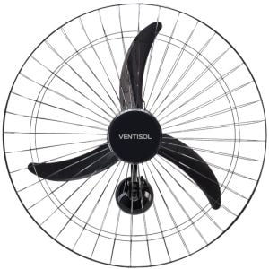 VENTILADOR OSC PAREDE COMERCIAL 60CM 3 PÁS - BIVOLT -  PRETO