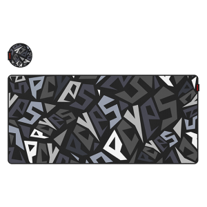 MOUSE PAD GAMER PCYES SIGNATURE EXTENDED BLACK VULCAN - 900 X 420 - PMS90X42BV