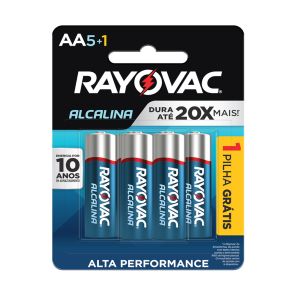 PILHA ALCALINA AA PACK COM 6 5+1 - SM-144