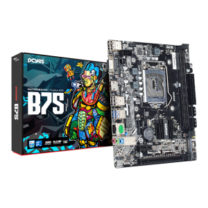 PLACA MÃE PCYES B75 LGA 1155 2XDDR3 (MAX 16GB) M.2 NVME 2XUSB 3.0, 4XUSB 2.0 REDE 1000 HDMI/VGA M-ATX - PCYB75-3G16