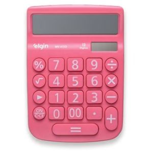 CALCULADORA DE MESA 12 DÍGITOS MV-4130 ROSA - 1