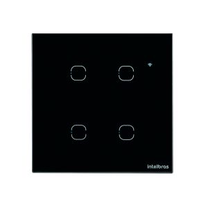 INTERRUPTOR SMART WI-FI TOUCH 4 TECLAS PRETO EWS 1004 4850028