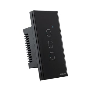 INTERRUPTOR SMART ZIGBEE TOUCH 3 PRETO EZS 1003 4850049