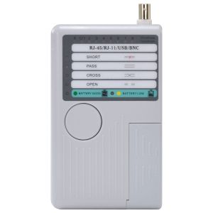 TESTADOR DE CABOS USB//RJ45/RJ11/BNC WH-3468