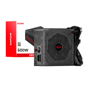 FONTE ATX PCYES ELECTRA 600W PFC ATIVO - ELEC600W