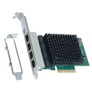 PLACA DE REDE 2.5G QUAD PORT RJ45 PCI-E X4 PCYES LC2500-IT4P