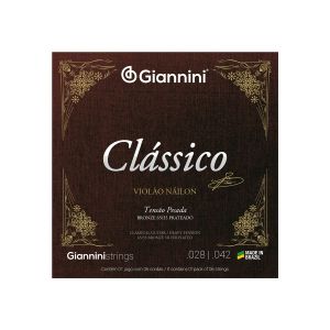 ENCORDOAMENTO PARA VIOLÃO NYLON 65/35 TENSÃO PESADA BRONZE PRATEADO GENWPA - 1