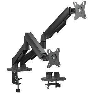 SUPORTE ARTICULADO PARA 2 MONITORES DE 17-32" C/ PISTÃO À GÁS - SM-012GD