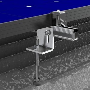 ESTRUTURA SOLAR GROUP 2P FIBROCIMENTO MADEIRA 2400MM ( SEM PERFIL ) - 1