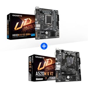 COMBO PROMOCIONAL GIGABYTE - PLACA MÃE H610M H V3 + A520M K V2