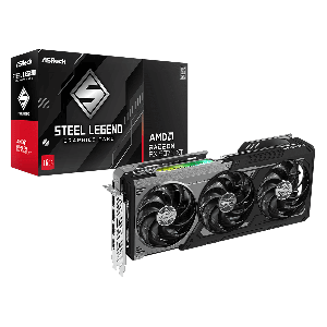 GPU ASROCK AMD RADEON RX 9070 XT STEEL LEGEND DARK 16GB 256BITS 90-GA5VZZ-00UANF