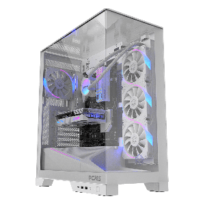 GABINETE GAMER PCYES FORCEFIELD DOME WHITE GHOST - GFFDWG
