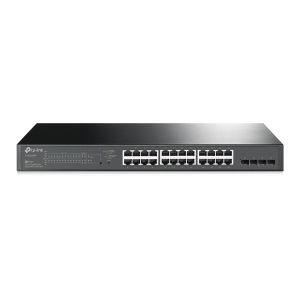 SWITCH SMART GIGABIT C/ 24 PORTAS POE+ E 4 SLOTS SFP JETSTREAM TL-SG2428P SMB - 1