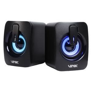 CAIXA DE SOM GAMER VINIK GALAXY 6W 2.0 LED RAINBOW - VSPKG6WGL