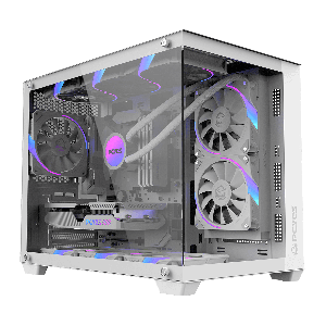 GABINETE GAMER PCYES FORCEFIELD V2 WHITE GOST - GFFV2WG