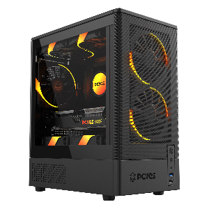 GABINETE GAMER PCYES KAURI BLACK VULCAN - GKRIBV