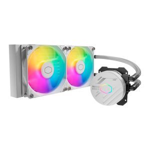WATER COOLER MASTERLIQUID CORE II 240 BRANCO 2 FANS ARGB   |  MLW-D24M-A18PA-RW