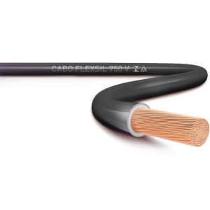 CABO FLEXIVEL FLEXSIL 750V 4,00MM 100M PRETO