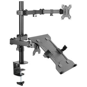 SUPORTE PARA MONITOR E NOTEBOOK COM ARTICULAÇÃO DUPLA - PLMSMN1A